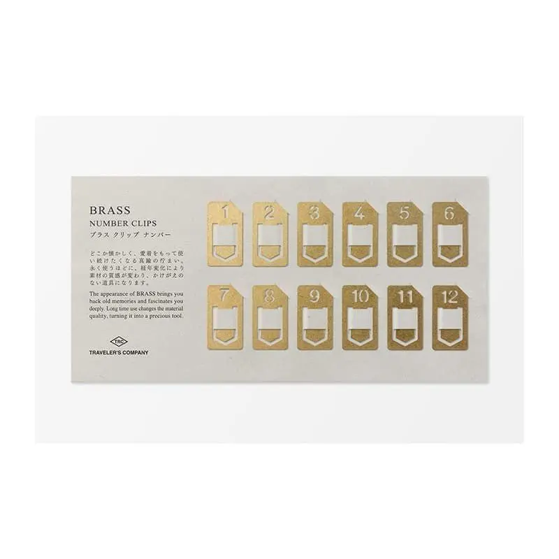 TRC Brass Mässing  - Number clips