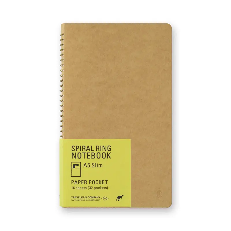 TRC Spiral Ring Notebook [A5 Slim] Paper Pocket