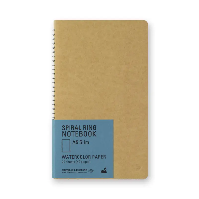 TRC Spiral Ring Notebook [A5 Slim] Watercolor Paper