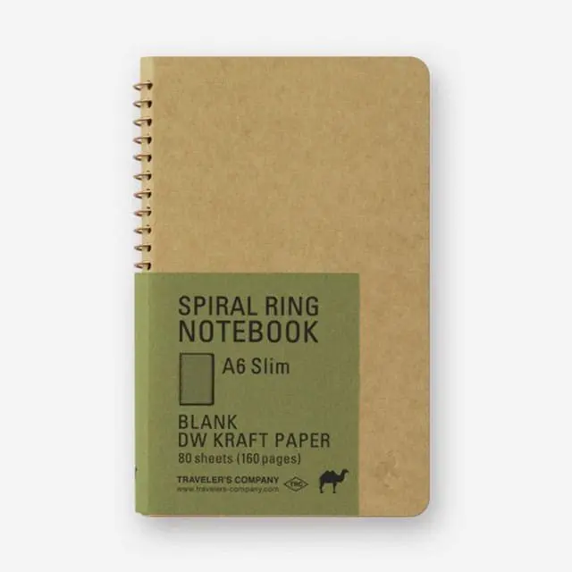 TRC SPIRAL RING NOTEBOOK A6 Slim Kraft