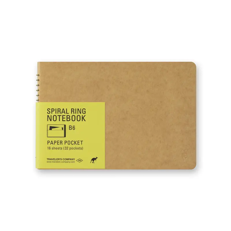 TRC Spiral Ring Notebook [B6] Paper Pocket