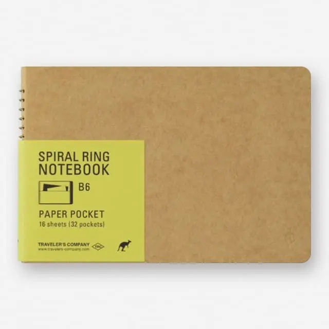 TRC SPIRAL RING NOTEBOOK B6 Paper Pocket