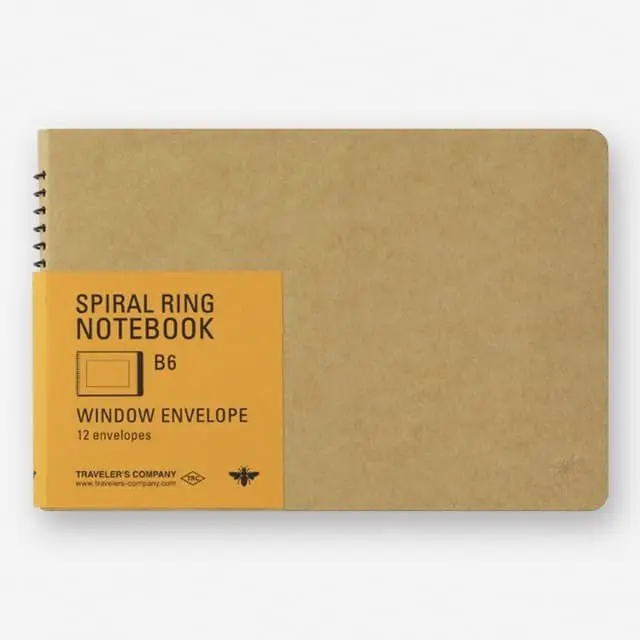 TRC SPIRAL RING NOTEBOOK B6 Window Envelope