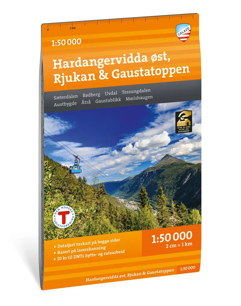 Turkart Hardangervidda øst, Rjukan & Gaustatoppen 1