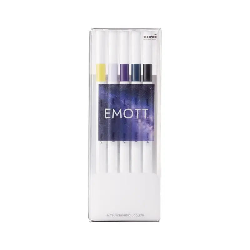 Uni Mitsubishi Emott Fineliner 5-Color Set No.11 Midnight Color