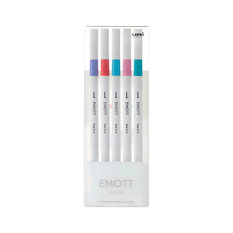 Uni Mitsubishi Emott Fineliner 5-Color Set No.5 Candy POP Color
