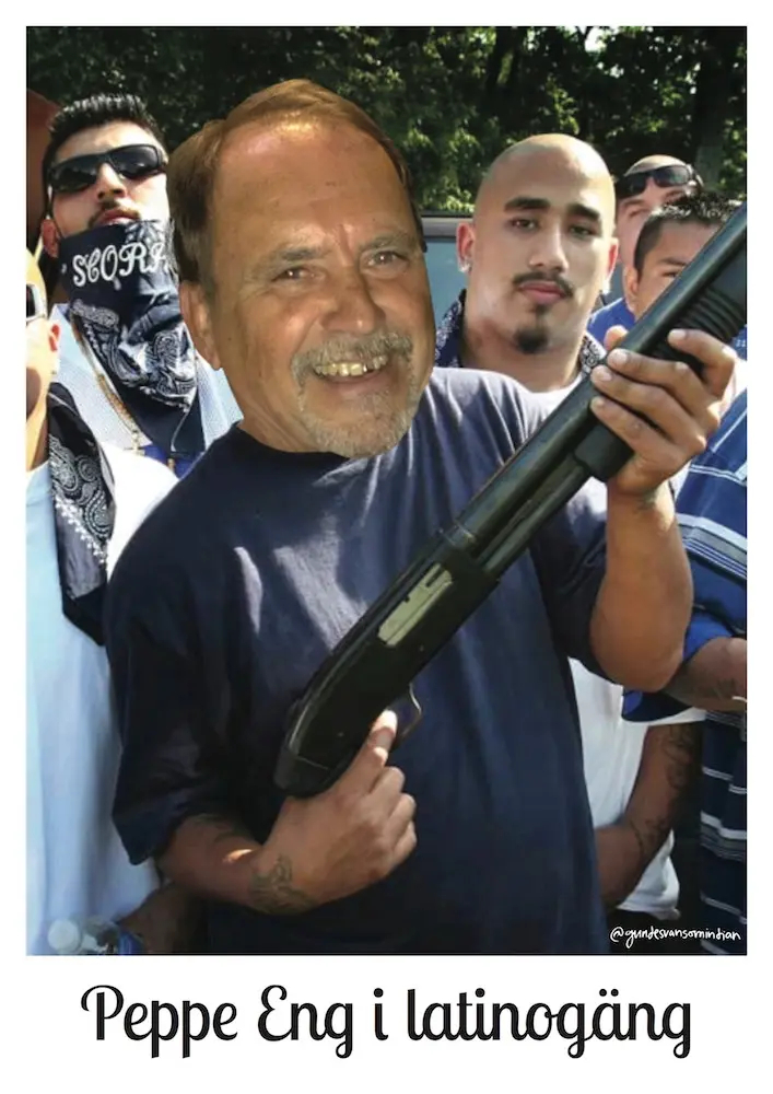 [Utförsäljning av äldre design] Peppe Eng i latinogäng - A3 Poster