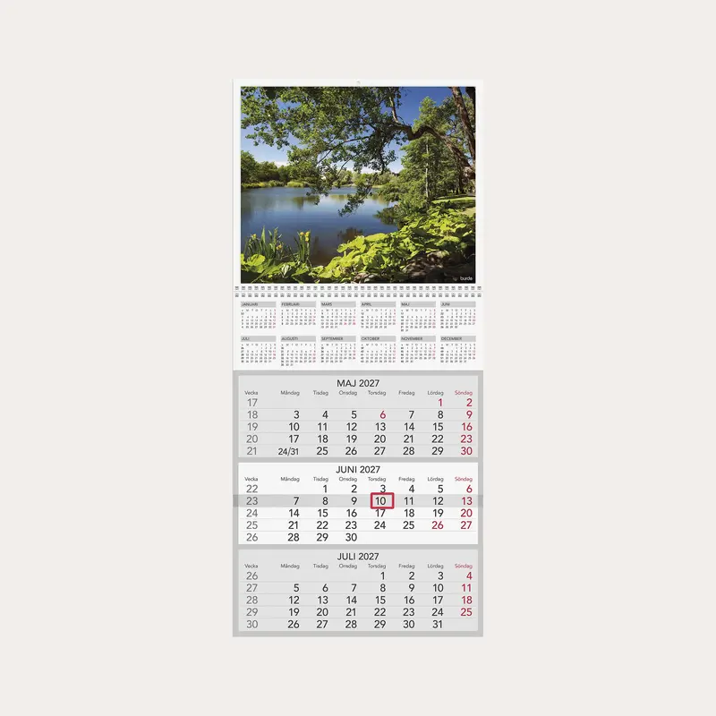 Väggkalender 2027 Trebello