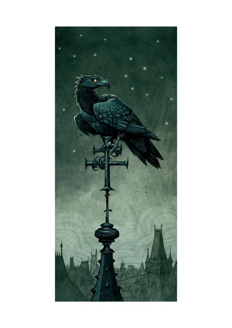 VAMPIRE EAGLE - SIGNED ART PRINT