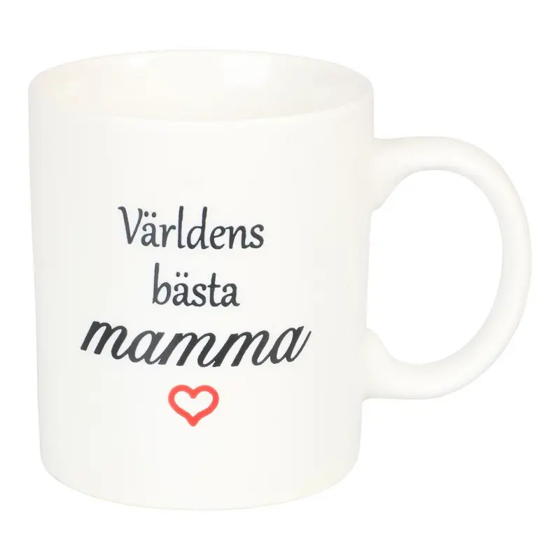 "Världens bästa mamma" Mugg Vit