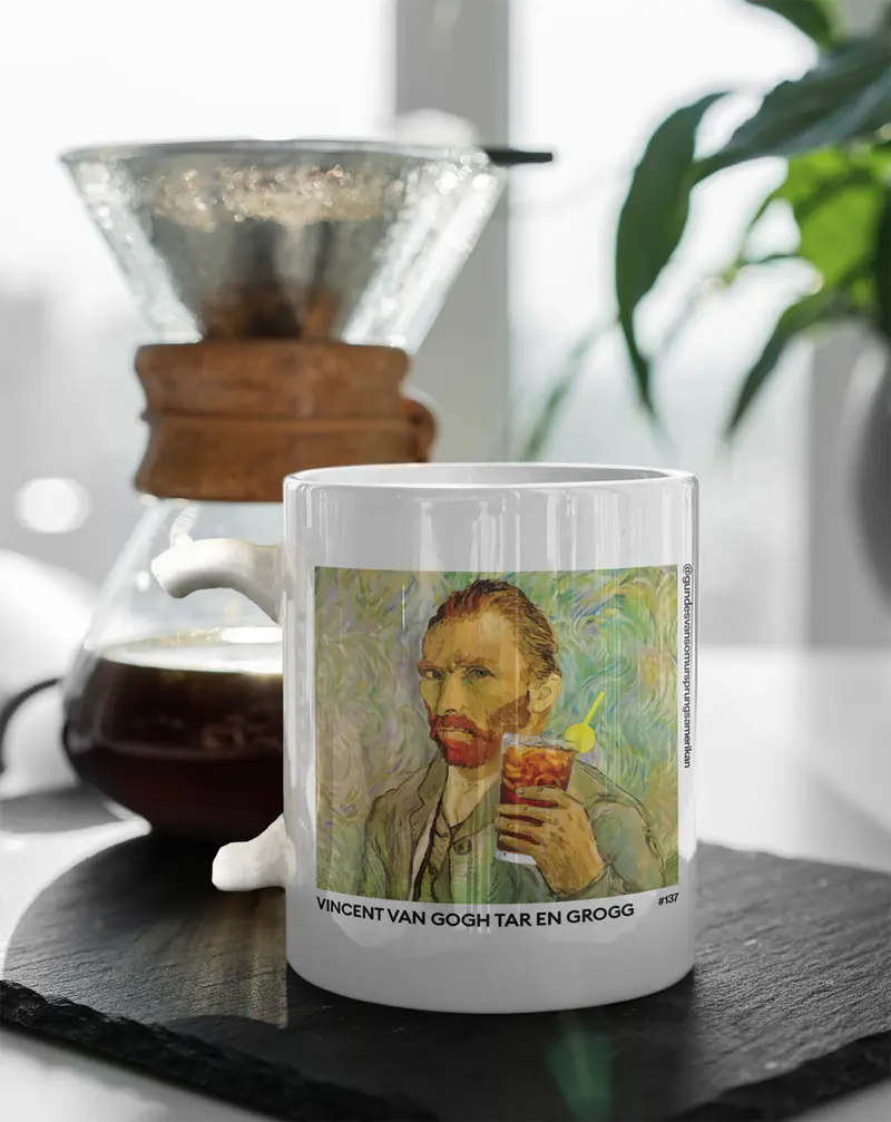 Vincent Van Gogh tar en grogg (#137) - Mugg