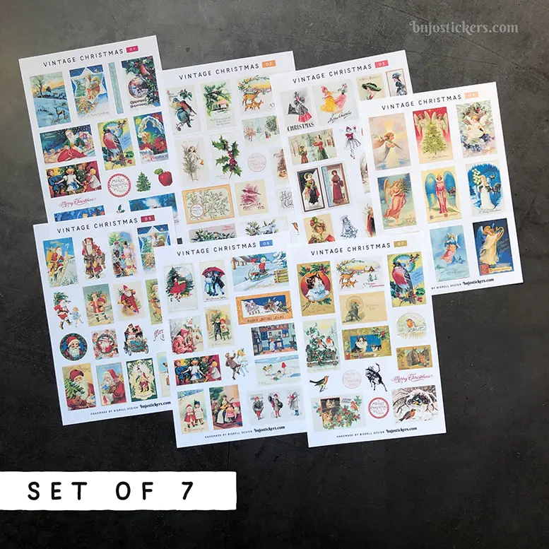 Vintage Christmas SET of 7
