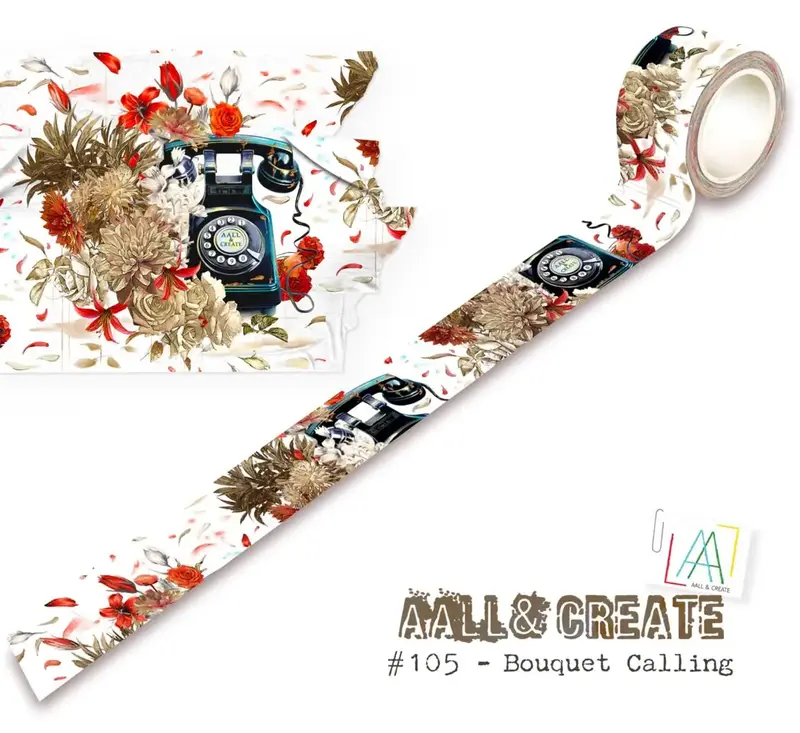 Washi tape #105 Autour de Mwa - Bouquet Calling