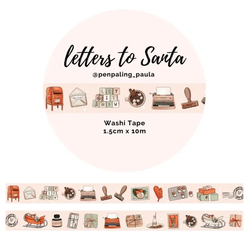 Washi tape 15 mm - Penpaling Paula - Letters to Santa