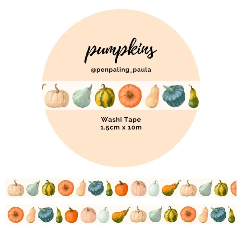 Washi tape 15 mm - Penpaling Paula - Pumpkins