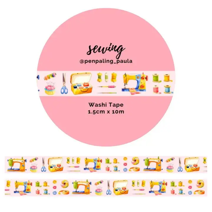Washi tape 15 mm - Penpaling Paula - Sewing