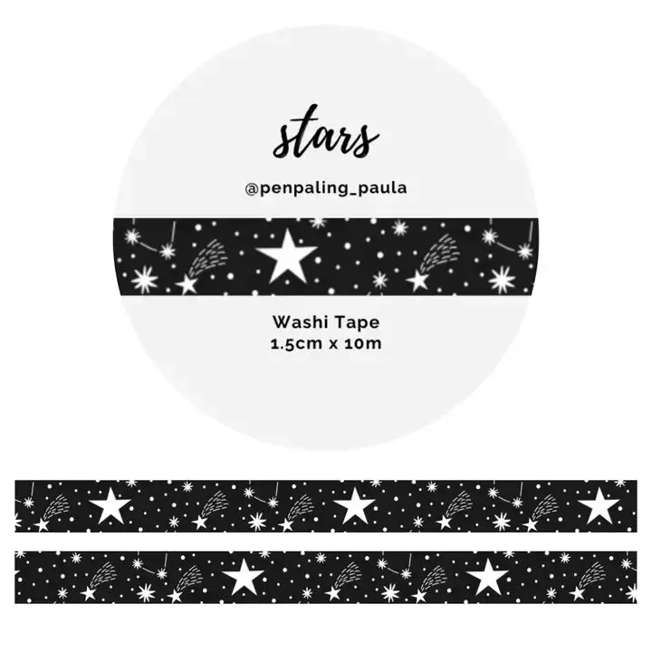 Washi tape 15 mm - Penpaling Paula - Stars