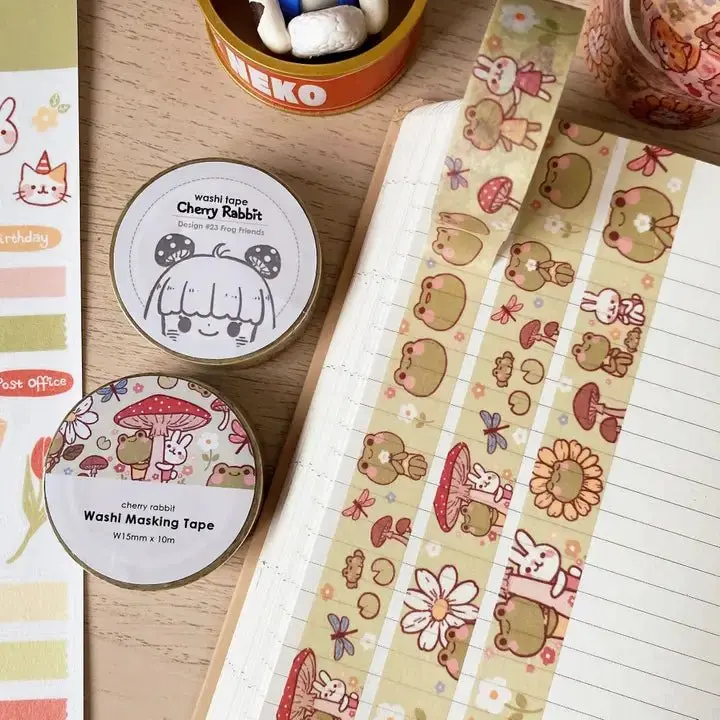 Washi tape #23 Frog friends