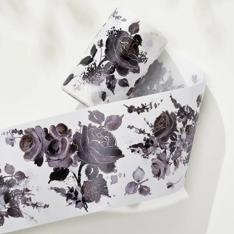 Washi Tape - 70 mm - Rose Noir