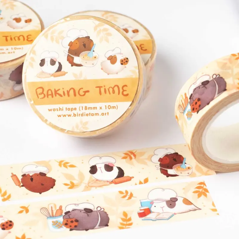 Washi tape - Baking guinea pigs