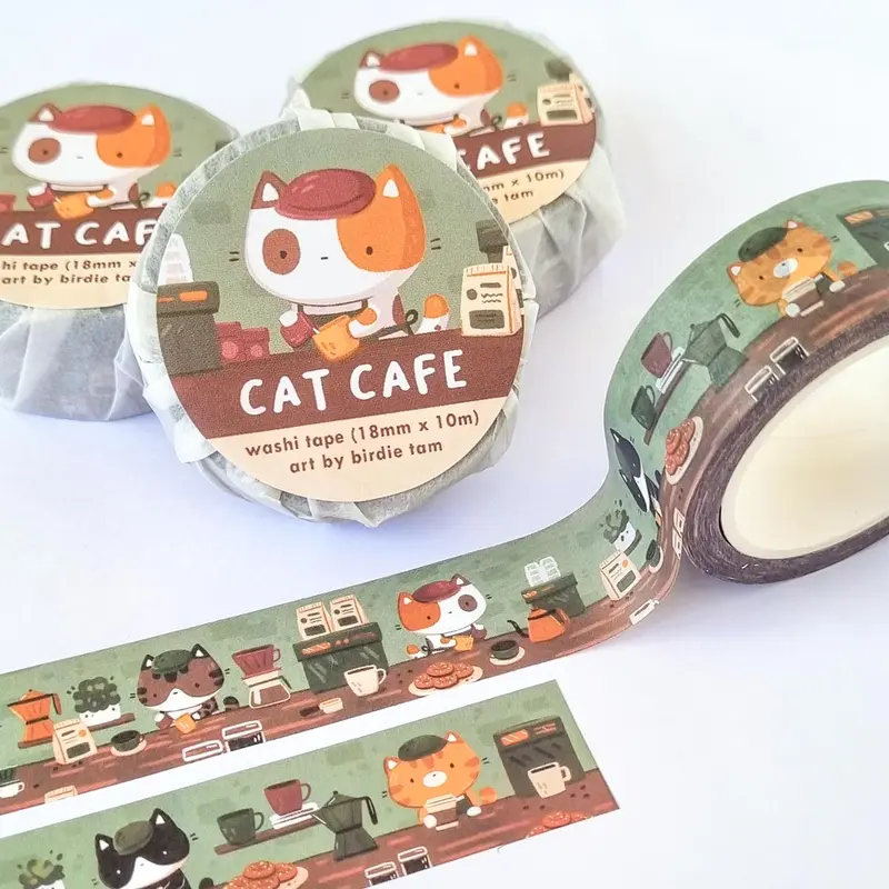Washi tape - Cat cafe