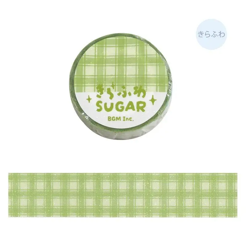 Washi tape Check - Green Tea