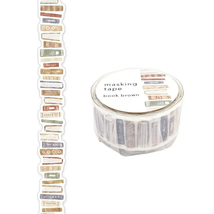 Washi Tape Die cut Book brown