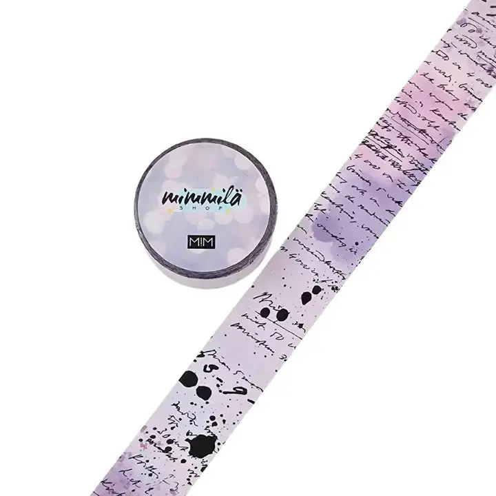 Washi tape - Mimmilä - Script Columns Lilac 25 mm