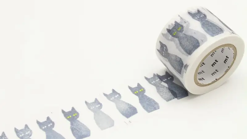 Washi Tape Minä Perhonen - Kuro-neko