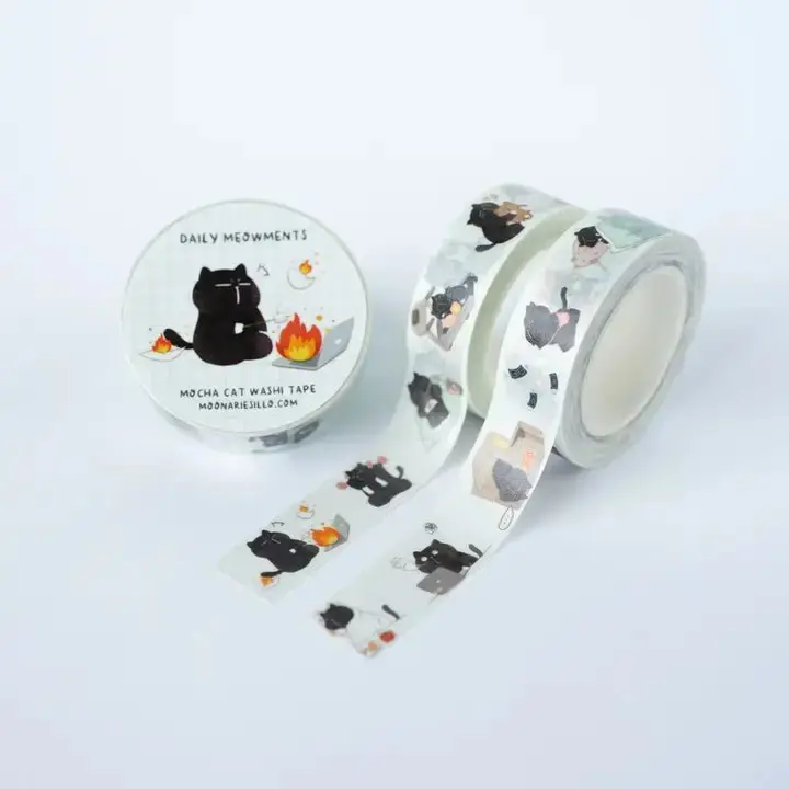 Washi tape Mocha - Daily Meowments