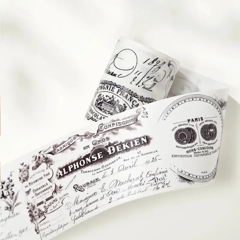 Washi tape Parisian Écriture Wide - 60 mm