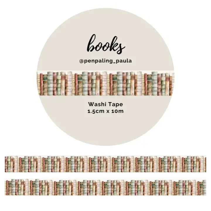Washi tape - Penpaling Paula - Books 15 mm