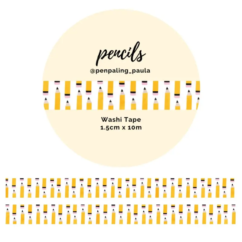 Washi tape - Penpaling Paula - Pencils 15 mm