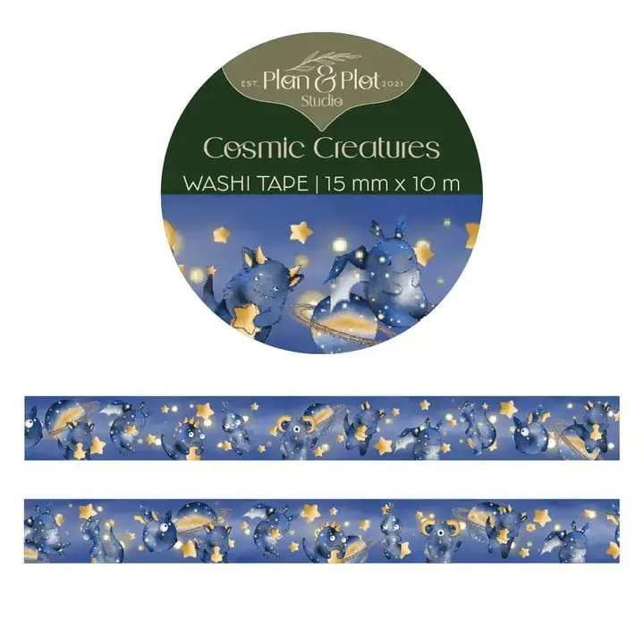Washi tape Plan & Plot - 15 mm - Cosmic Creatures