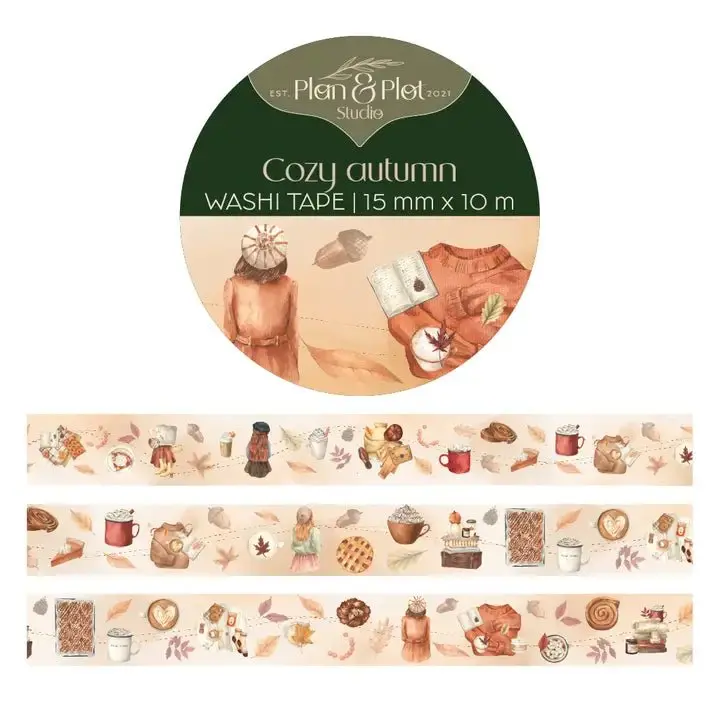 Washi tape Plan & Plot - 15 mm - Cozy Autumn