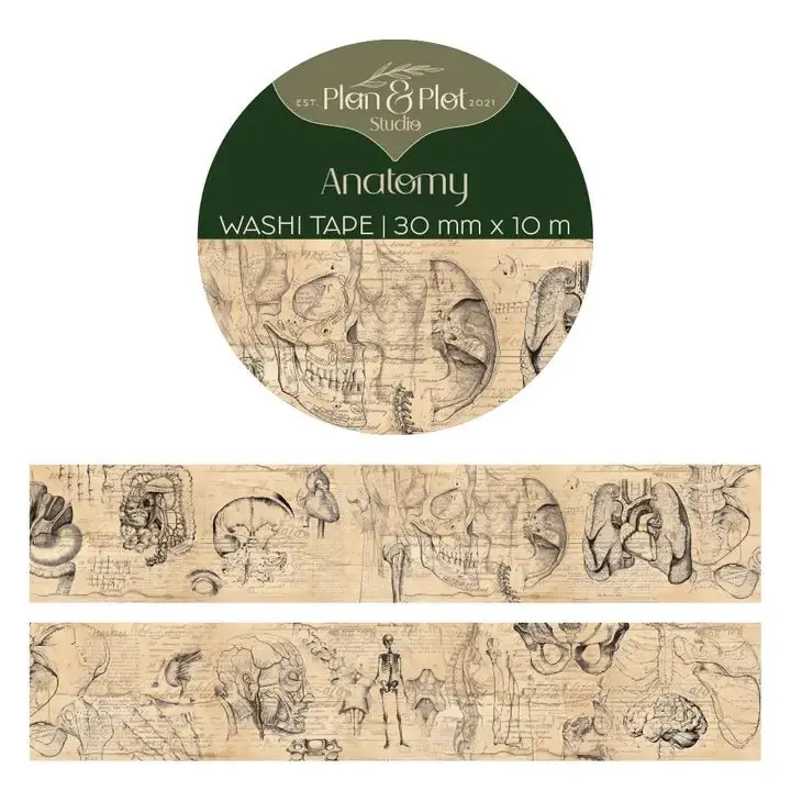 Washi tape Plan & Plot - Anatomy 30 mm