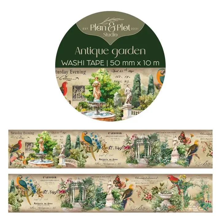 Washi tape Plan & Plot - Antique Garden 50 mm