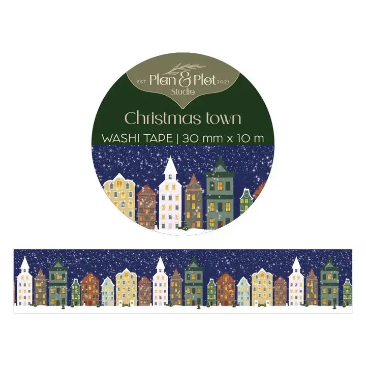 Washi tape Plan & Plot - Christmas Town 30 mm