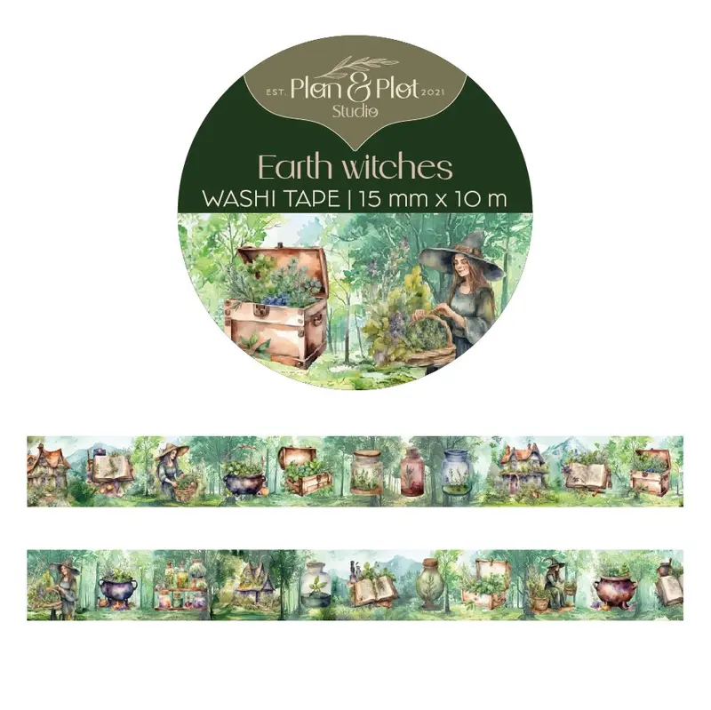 Washi tape Plan & Plot - Earth witches 15 mm