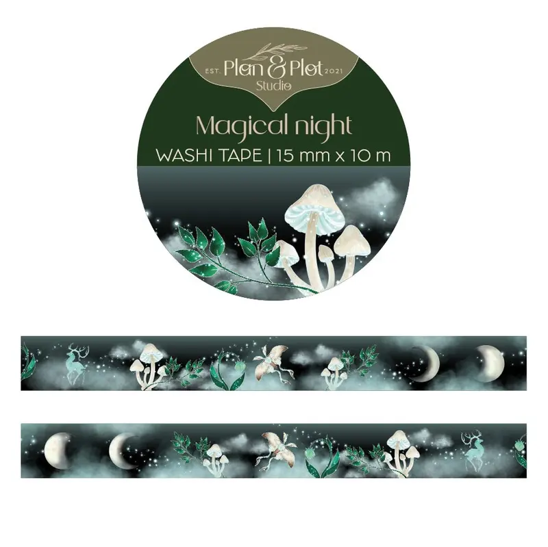Washi tape Plan & Plot - Magical night 15 mm