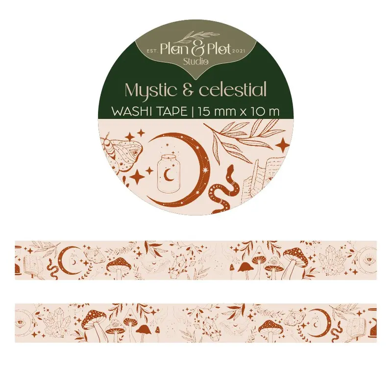 Washi tape Plan & Plot - Mystic & Celestial 15 mm