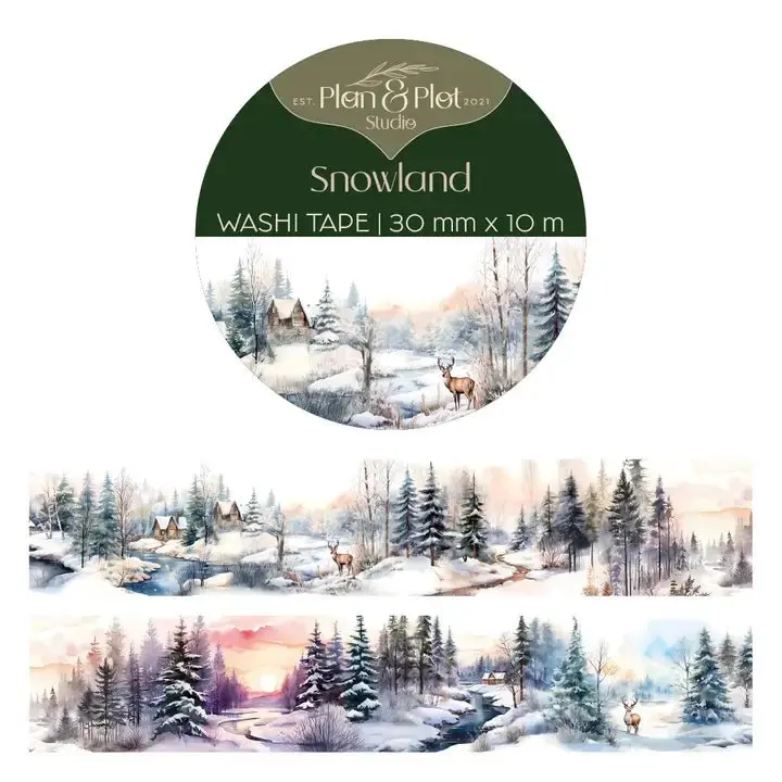 Washi tape Plan & Plot - Snowland 30 mm