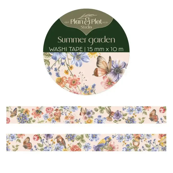 Washi tape Plan & Plot - Summer Garden 15 mm
