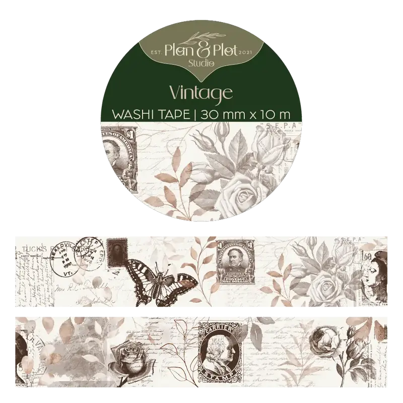 Washi tape Plan & Plot - Vintage 30 mm