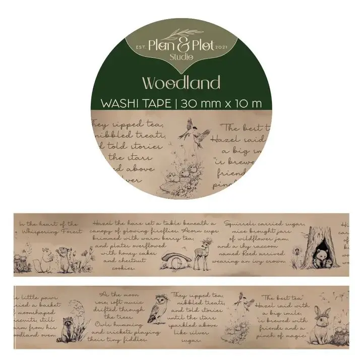 Washi tape Plan & Plot - Woodland 30 mm