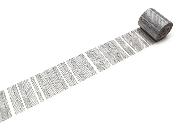 Washi Tape Script border monochrome 50 mm