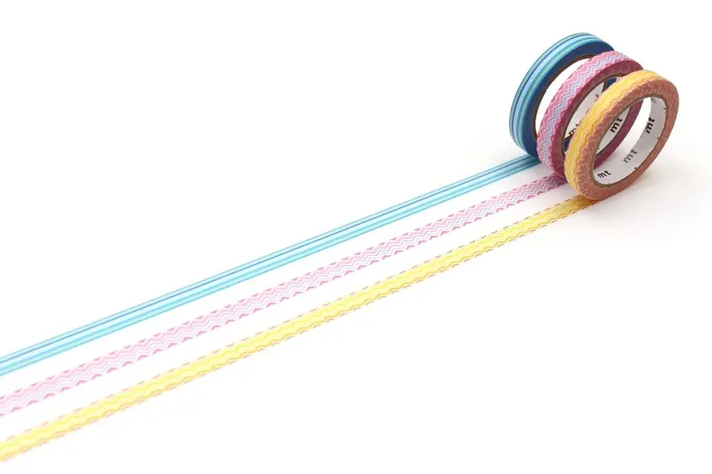 Washi Tape Slim 6 mm 3-pack - Deco line