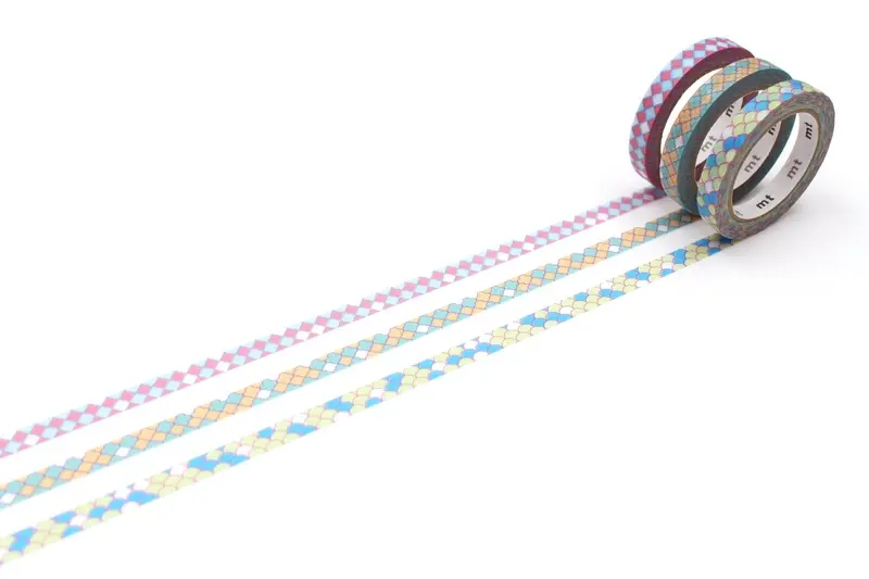 Washi Tape Slim 6 mm 3-pack - Deco tile