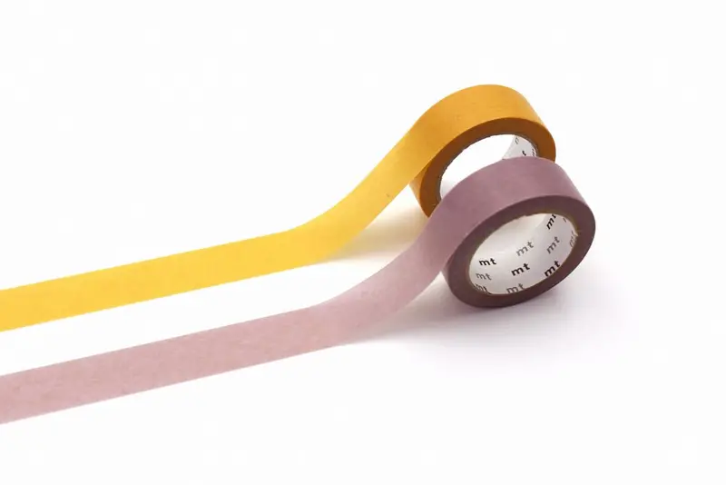 Washi Tape - Upcycled - 2-pack Yellow Lavender