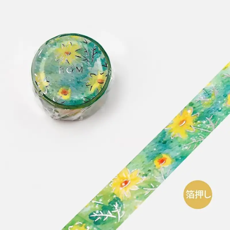Washi Tape Watercolor Flower - Chrysanthemum